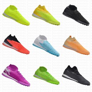 Men Adult Brand High Top Slip-On Phantom GX Elite DF Link TF Soccer Shoes Waterproof Outdoor Lawn Clay Football Match Training Shoes Sports Sneakers
