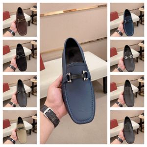 Topp män designer läder fritidsdesigner loafer mode andningsbara körskor glid på bekväma lägenheter män skor storlek 6.5-11