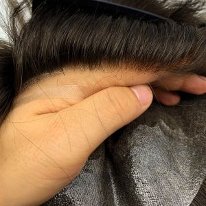 Tupees fornecedores da China Toupee Hair Hair Hair Homem Base de Renda Homem