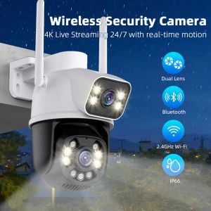 Kameror 8MP WiFi Surveillance Cameras Outdoor Waterproof Wireless Security Camera AI Human Detection Dahua CCTV IP Camera Night Vision