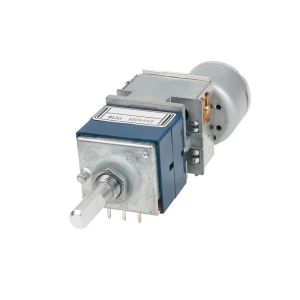 مكبر للصوت 1pcs اليابان Alps 27 وحدة حرارة عن بُعد صوت الحمى الأزرق المحرك RK27 Double Potentiometer 100ka طول المقبض 25 مم