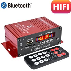 Amplifikatör hifi ses amplifikatörü 2.0 kanal Bluetooth amplifikatör CD DVD MP3 USB TF House Sinema için Girdi Sistem Sistemi Stereo AMP AMP