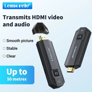 Столк без беспроводной передатчики HDMI, дисплей 1080p, Dongle Extender, AV -адаптер для ноутбука, телевизор, проектор, монитор, живой поток