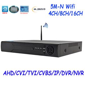 Kaydedici 4ch 8Ch 5mn WiFi IP DVR XMEYE NVR 16 Kanallı Video Gözetleme Sistemi 5 İçinde 1 AHD TVI CVI Hibrid DVR CCTV Kamera için Kayıt Cihazı