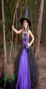 Kostium motywu dziewczyny sukienka Tutu Carnival Halloween Cosplay Witch for Kids Party Dzieci Ubranie15166962