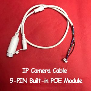 Akcesoria 9pin Wbudowany moduł PoE 48V do 12V Kabel dla modułu kamery IP CCTV RJ45 DC do nadzoru wideo kamery bezpieczeństwa