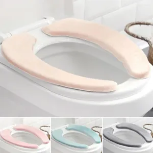 Copertini per sedi del bagno Cuscino a peeling caldo accogliente per i cuscini di flanella di autoadesivi lavabili spessi invernali