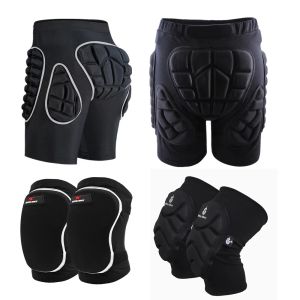 Pólos wosawe winter esportes esportes shi shorts de neve protetora bujão de botão de fundo acolchoado amor homem esqui skate snowboard calça proteção