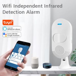 Detector TAIBOAN Smart Wireless WiFi PIR Motion Alarm Sensor Sound Alarm Infrared Detector TUYA APP Remote Notification Security System