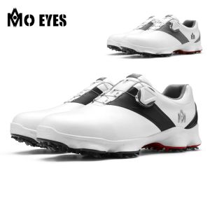 Shoes Pgm Men Golf Shoes with Removable Spikes Skidproof Men's Waterproof Sneakers Knob Strap Sports Shoes M22xz03