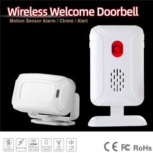 Detector 36 Ringtones Shop Store Home Security Welcome Chime Wireless Infrared IR Motion Sensor Door Bell Alarm Entry Doorbell