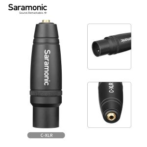 Accessories Saramonic CXLR 3.5MM female TRS TO XLR male audio adapter on professional video cinema cameras audio recorders mixers and more