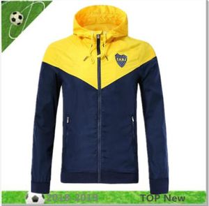 32 BOCA Juniors Zipper Windbreaker Long Sleeve Casaco de manga comprida 2018 2019 Benedetto Abila Cardona Gago Tevez Winter Sports3277705