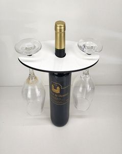 sublimering röd vin flaskhållare mdf tom värmeöverföring utskrift diy tryck vinglas hållare hem dekoration party leverans4458274