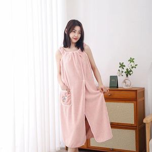 Towel Women Bathing Skirt Household Robe Wearable Quick Dry Bath Dress Lady Fast Drying Beach Spa Magical Nightwear