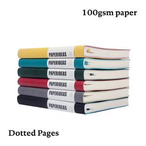 Notebooks PaperIdeas A5 Soft Leder Notebook Mind Map vereinfachtes Gitterbuch PU Leather Student Business Office Plan Diary Book Schreibwaren