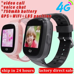 Watches LT30 4G Kids Smart Phone Watch Video Call GPS WiFi SOS Monitor Camera IP67 Waterproof Clock Child Voice Chat Baby Smartwatch