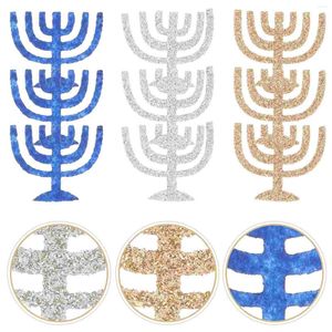Candle Holders 50 Pcs Hanukkah Decoration Party Supply Delicate Favor Table Ornaments Non-woven Adorn Centerpiece Confetti