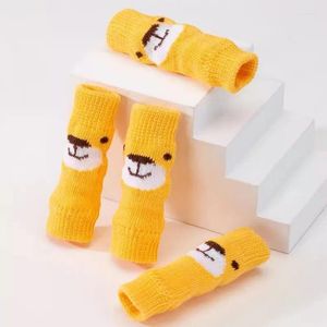 Dog Apparel Pet Socks Warm Non Slip Knitted Breathable Printed Puppy Shoes Claw Protection Products