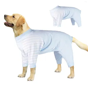 Hundkläder Autumn Winter Clothes Pet Home Anti-Hair Loss Medium/Large Dogs Four-Bent Cotton Clothing Pyjamas klänningar