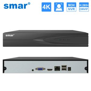 Lens SMAR 4K HD 9CH 16CH H.265 CCTV Network Video Recorder para 6MP/8MP Sistema de proteção de segurança da câmera IP ONVIF XMEYE NVR