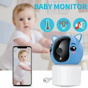 Monitora 2MP 1080p App Tuya App Wireless PTZ Câmera IP Temperatura Display Lullaby Baby Monitor Intercom Coro