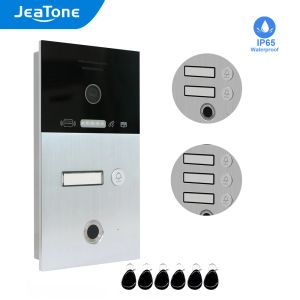 Intercomo Jeatone Video Doorbell 960p HD Outdoor Imprinsão digital à prova d'água Painel da campainha de célula para vídeo com cartão IC com cartão IC