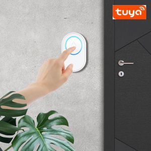 Doorbell Wireless Wifi Tuya SmartLife App Smart Doorbell med 58 Chimes Door Ring