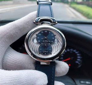 Unikalne luksusowe designerskie zegarki Niebieski prawdziwy pasek automatyczny mechaniczny ruch mechaniczny siebie uzwojenia na ręczę na rękę Orologio Di Lusso8854511