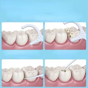 100pcs dentystyczna dentystyka podbija wykałaczki zęby Kucha Czyszczenie zęba pędzla międzyzębowe dentystyczne dentystyczne zbiór higieny jamy jamy ustnej szczotki międzyzębowej