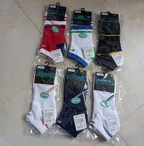 Men's embroidered short tube basketball badminton socks matching color striped towel bottom breathable sweat absorption outdoor sports socks