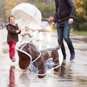 Köpek giyim evcil hayvan yağmurluk elastik ısırık dirençli plastik giysiler köpek yavrusu için küçük yağmurluk köpekleri yağmur ceket su geçirmez ceket