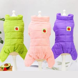 Dog Apparel Windproof Winter Coat Jacket Warm Down Parkas Cold Weather Pet With Fleece Linen For Small Medium Large Dogs Cat