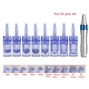 Machine 10/50pcs Dr.pen Ultima A6 Replacement Needle Nano Cartridges Bayonet Skin Care Microneedle Derma Pen Tattoo Kit Micro Needles