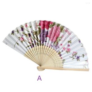 Figurine decorative Pocket Fan Pocket Cinese tenuto Flower Party Flower Vintage Dance Strumenti di grande casa DEGENZIONI DI FLOORE 3D GRANDI ALL'INCONDA