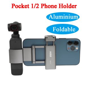 Monopods HRR Osmo Pocket 1/2 Telefonhalter plus Erweiterungszubehör Aluminium Folding Desktop -Halterung (Choice Tripod Selfie Stick)