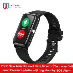 Watches Android GSM Smart Watch For Elder GPS WiFi Tracker Heart Rise Blood Pressure Monitor SOS Ring Long Standby Smart Phone Watch