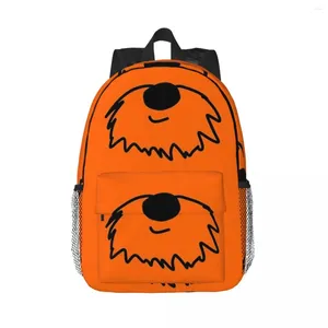 Backpack Orange Schnauzezer Beard - Schnauzezerfest Mochilas Meninas Bookbag Casual Students Bags Escola Bolsa de ombro de Mochila Viagem