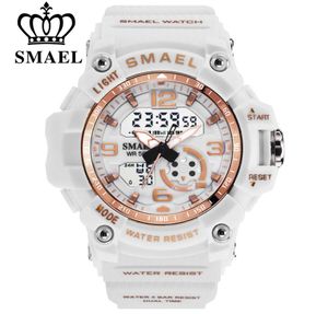 Smael Fashion Women Sport Watches Waterfroof Ladies Student Multfunctional WristWatches LED Digital Quartz Girl Clock1651362