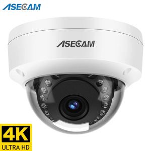 Câmera de câmeras 8MP 4K PoE IP Câmera IK10 Proférico de explosão H.265 ONVIF Metal Dome CCTV Proteção de segurança 4MP VIEVERVEILANCE