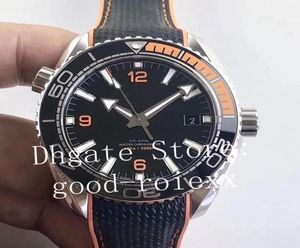 435mm Watches Men039s Automatic Watch Orange Black Bezel Cal8900 Movement VSF Axial Men Dive 600m Rubber Strap Water Resistan1276779