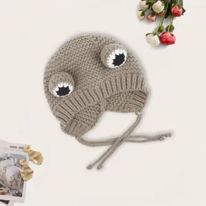 犬のアパレル暖かい帽子かわいい漫画ペット編み犬のための冬の飾り