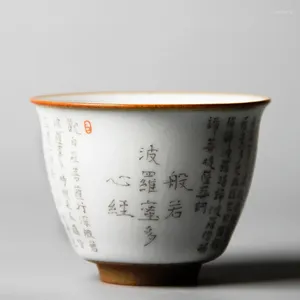 マグカップprajna paramita heart sutra cermic opening cups tea cup set teaware bowl for wearn