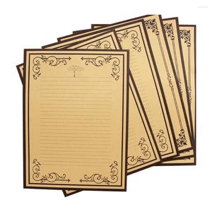 Wrap regalo 8 pezzi Nota carta Kraft Lettera di scrittura bene per amici di cartoleria amici