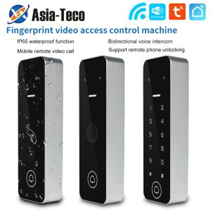 Intercom Wifi Home Video Intercom 1080P Video Doorbell Camera Biometric Fingerprint Access Control System Apartment Tuya Smart Life IP65