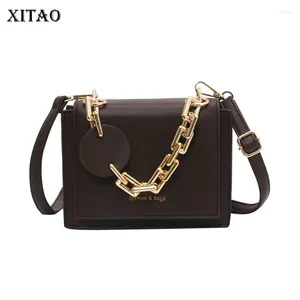 Shoulder Bags XITAO Minority All-match Stylish And Sophisticated Pu Chain Handbag Temperament Solid Color Women Bag ZSN0022