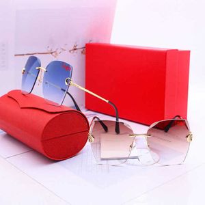 2024 Nova qualidade de alta qualidade 10% de designer de luxo Novos óculos de sol masculinos e femininos de 20% dos homens polarizados sapo polarizados com copos de pesca Red Live