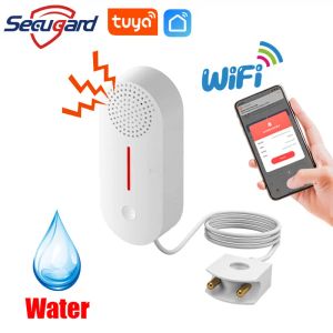 Detector tuya wi -fi water vazamento de vazamento Detector de vazamento Smart Life Control App Alert Alerta