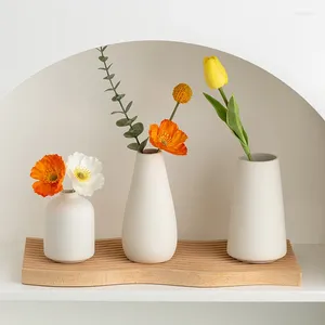 Vases Simple Brief Style Ceramic Vase Dining Table Wedding Decorations Nordic Home Living Room