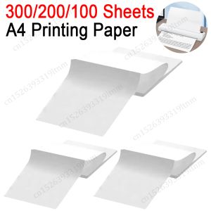 Papper 300/200/100 Sheets A4 Termisk papper kompatibel med A4 Termisk skrivare för fotobildkvitton Memo PDF File Web Page Printing